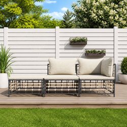 Practical 3-Piece Lounge Set for Your Garden