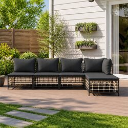 Versatile 5 Piece Garden Lounge Set for Any Outdoor Use