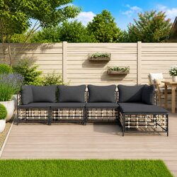 Versatile 5 Piece Garden Lounge Set for Any Outdoor Space