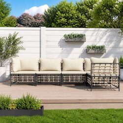 Versatile 5 Piece Garden Lounge Seating Set