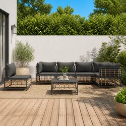 Versatile 7-Piece Lounge Set for Your Outdoor Living Space
