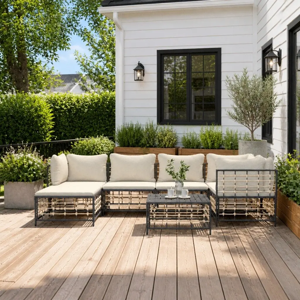 7-Piece Lounge Set for Outdoor Relaxation