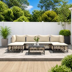 Versatile 7 Piece Outdoor Lounge Set for Patios