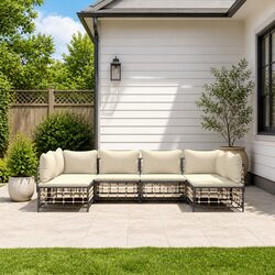 Ideal 6 Piece Garden Lounge Set for Patio Comfort