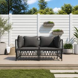 Practical 2-Piece Lounge Set for Outdoor Gatherings