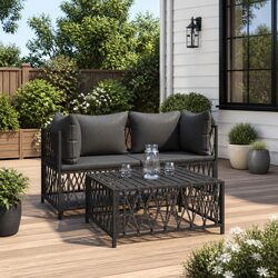 3 Piece Garden Lounge Set for Versatile Spaces