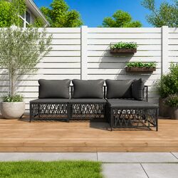 4 Piece Garden Lounge Set: Ideal for Your Outdoor Relaxation