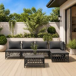 Versatile 6-Piece Lounge Set Ideal for Any Outdoor Setting