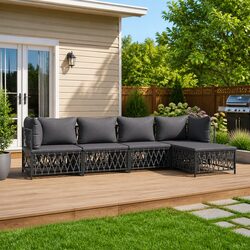 Versatile 5 Piece Garden Lounge Set for Any Outdoor Space