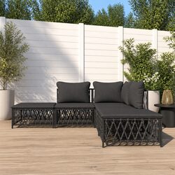 Practical 5 Piece Garden Lounge Set for Outdoor Spaces