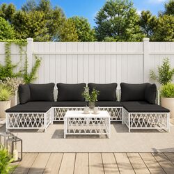 Practical 7 Piece Garden Lounge Set for Everyday Use