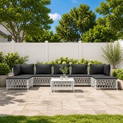 Practical 8-Piece Lounge Set for Your Patio or Garden