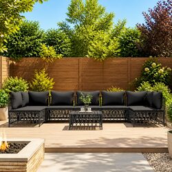 Ideal 8-Piece Garden Lounge Set for Your Outdoor Oasis