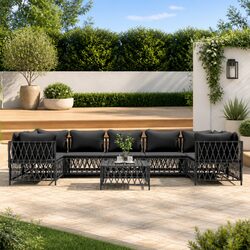 Modular 8-Piece Lounge Set for Your Outdoor Comfort