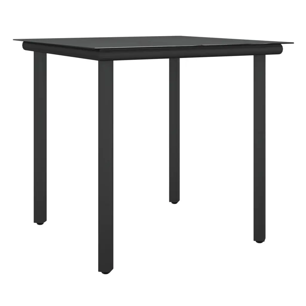 Garden Dining Set 5 Piece Outdoor Patio Furniture with Cushions Rattan Steel