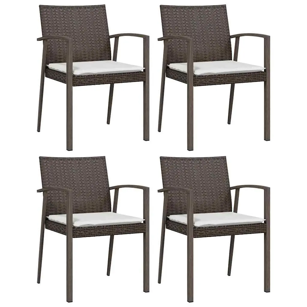 Garden Dining Set 5 Piece Outdoor Furniture Poly Rattan Patio Table Chairs