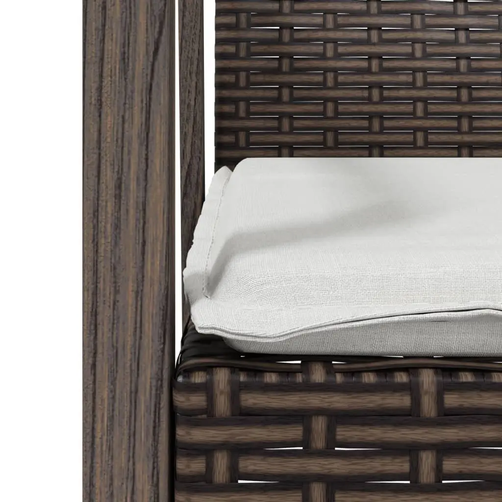 Garden Dining Set 5 Piece Outdoor Furniture Poly Rattan Patio Table Chairs