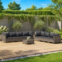 Practical 9 Piece Outdoor Lounge Set for Any Space
