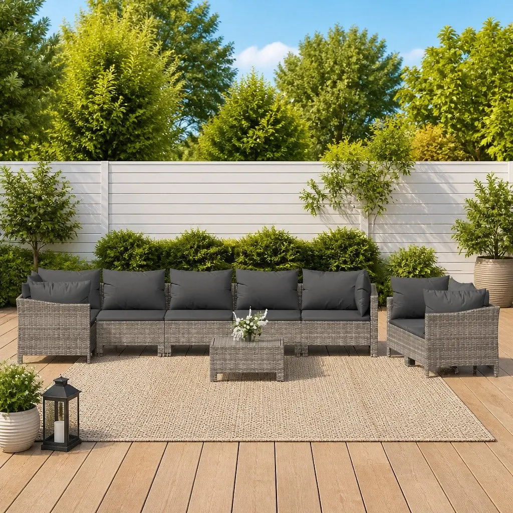 9 Piece Modular Garden Lounge Set