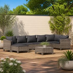 Practical 8 Piece Lounge Set for Your Garden