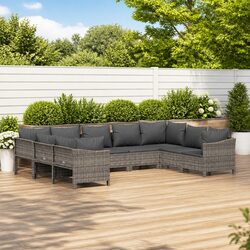 9 Piece Garden Lounge Set for Versatile Outdoor Use