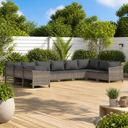 Practical 10-Piece Garden Lounge Set for Every Occasion