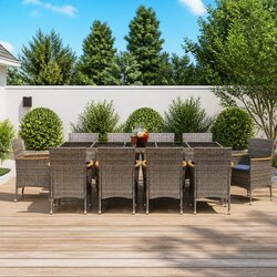 Practical 11 Piece Outdoor Set for Garden Use