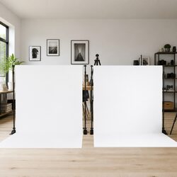 Black Adjustable Backdrop Stands for Events