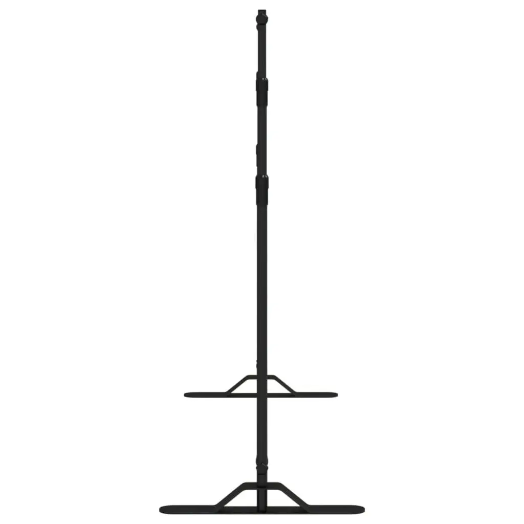 Backdrop Stand Steel Adjustable 175-305 cm Width 100-243 cm Height Black 2 Piece