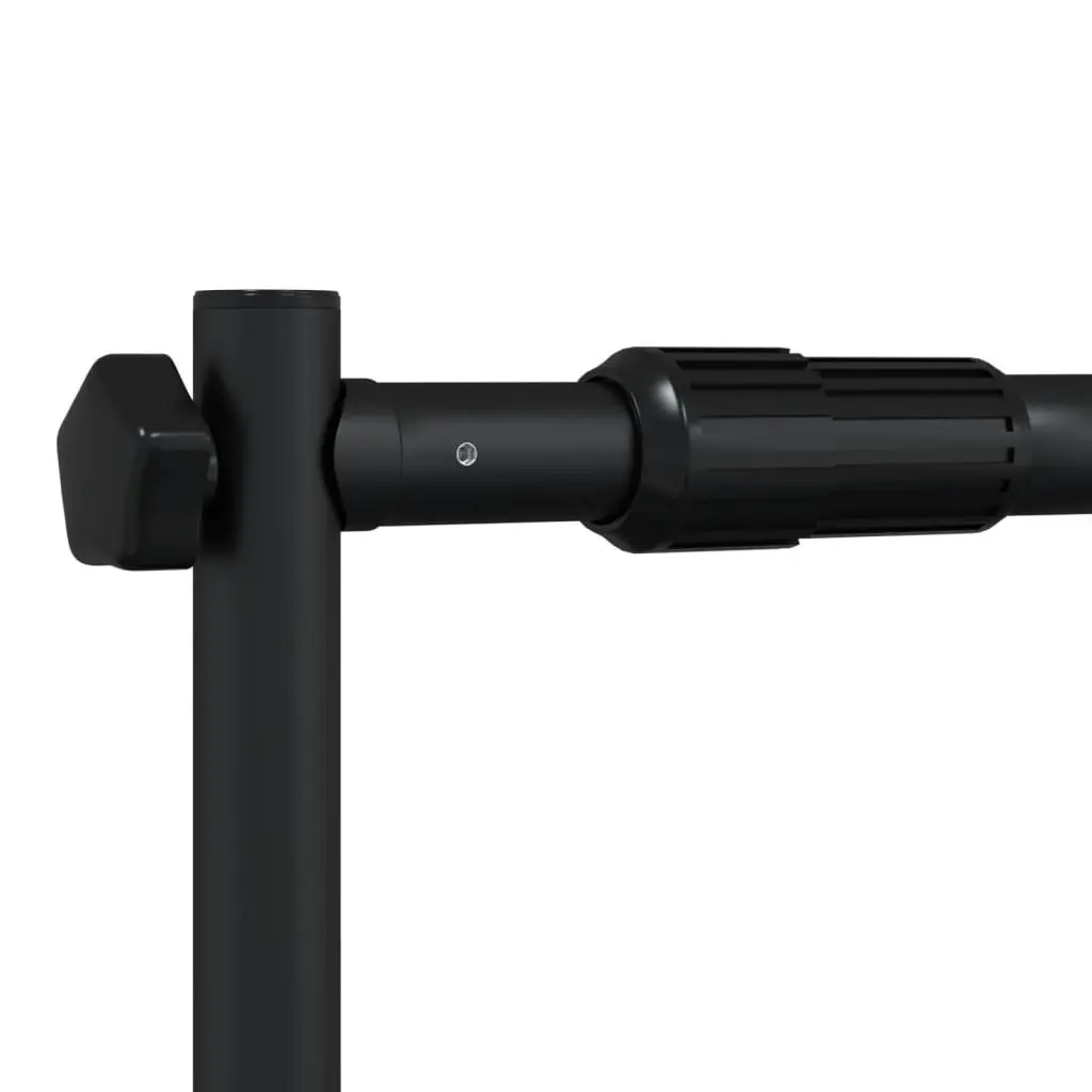Backdrop Stand Steel Adjustable 175-305 cm Width 100-243 cm Height Black 2 Piece