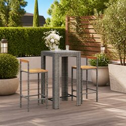 Functional 3 Piece Outdoor Bar Set for Entertaining