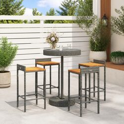 Versatile Grey Bar Set for Outdoor Use