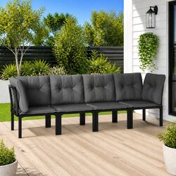 Versatile 4 Piece Outdoor Lounge Set for Any Home Setup