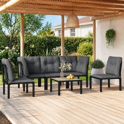 Practical 6 Piece Lounge Set for Your Patio or Garden