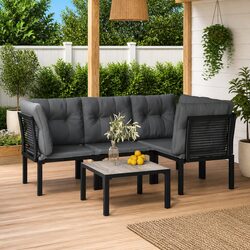 Versatile 5 Piece Lounge Set Perfect for Outdoor Gatherings