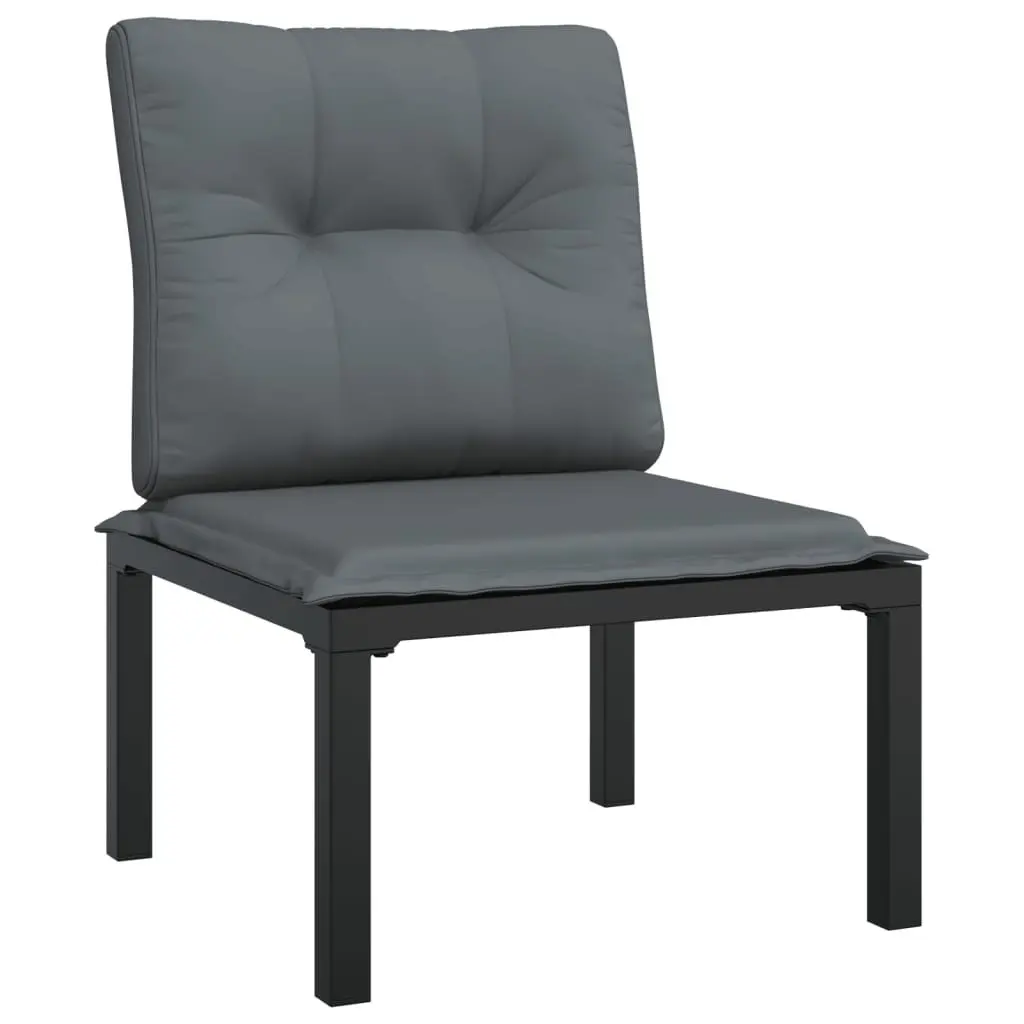 5 Piece Outdoor Garden Lounge Set PE Poly Rattan Black Modular Seating