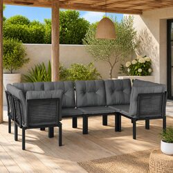 Versatile 6 Piece Garden Lounge Set for Every Outdoor Occasion