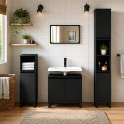 Practical 3 Piece Bathroom Cabinet Set for Everyday Use