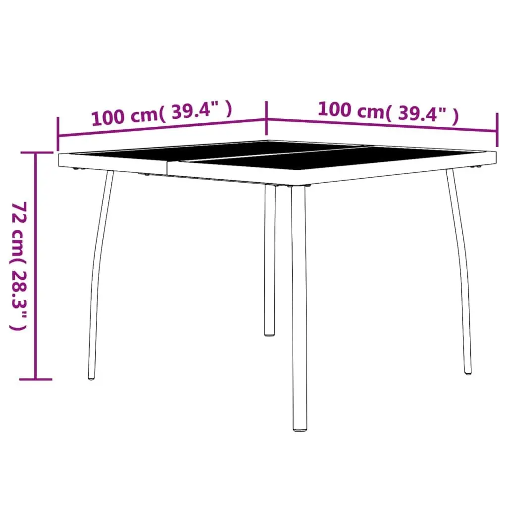 3-Piece Garden Dining Set for Outdoor Spaces