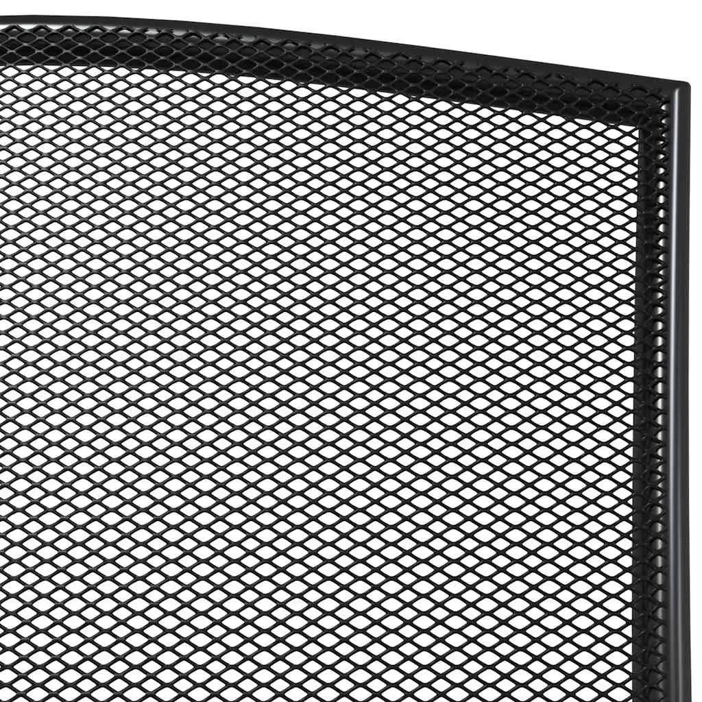Outdoor Dining Set Steel 7 Piece Anthracite Garden Furniture Patio Table Chairs