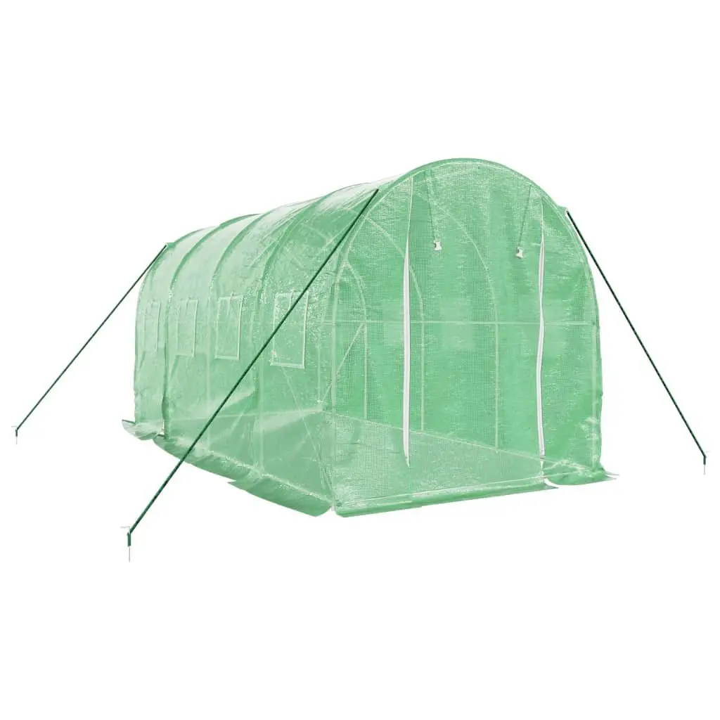 Greenhouse with Steel Frame Green 8m² Garden Plant House 4x2x2m
