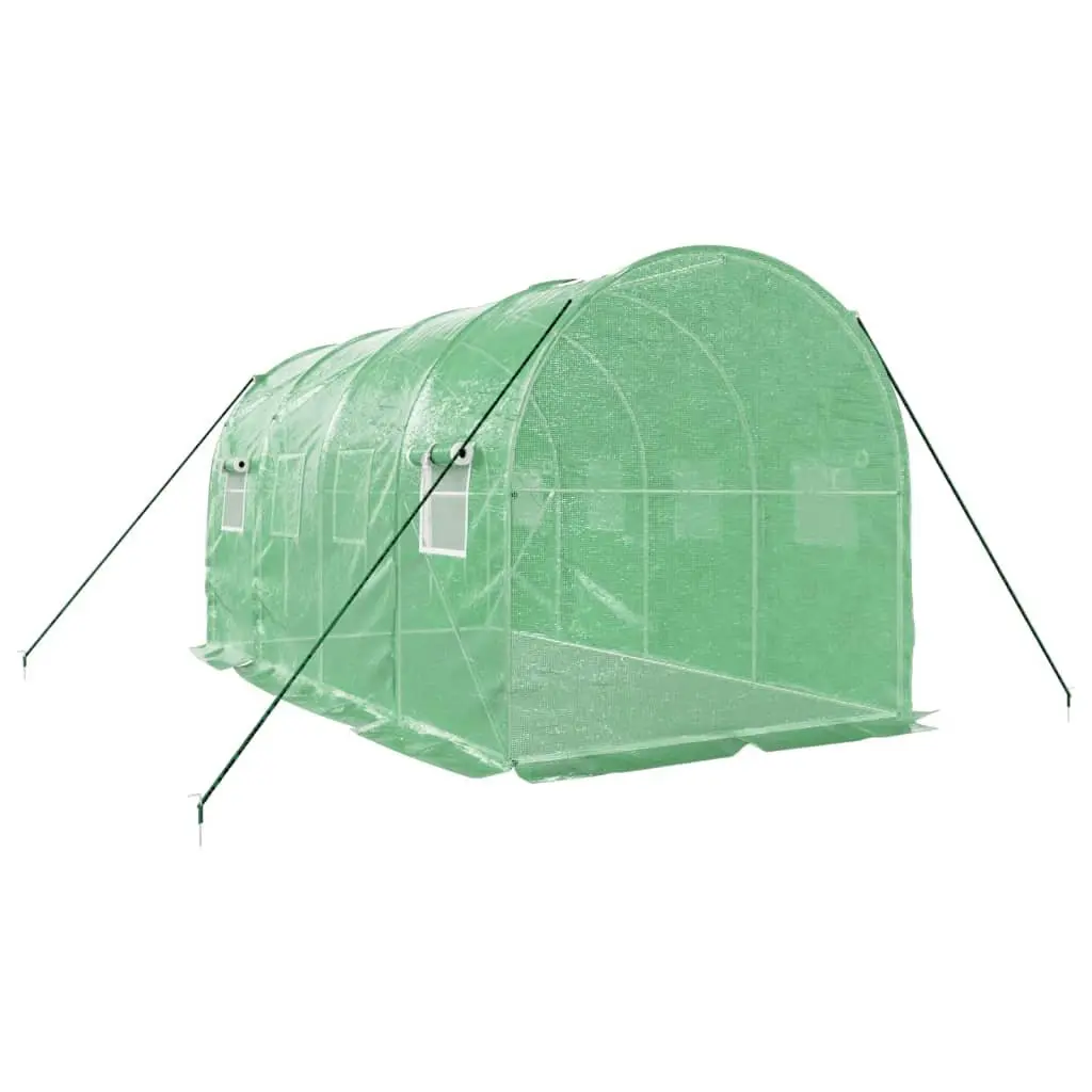 Greenhouse with Steel Frame Green 8m² Garden Plant House 4x2x2m
