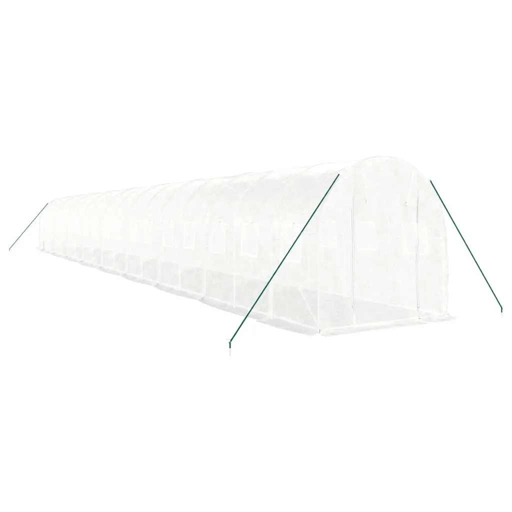 Greenhouse Steel Frame White 18x2x2 m 36 m² Garden Plant House