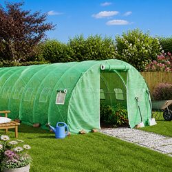Versatile 24 m² Greenhouse - Ideal for Your Home Garden