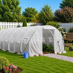 Practical 14x3x2m Greenhouse for Garden Use