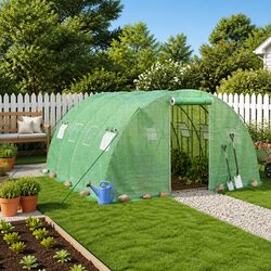 Functional Greenhouse 4x4x2m for Practical Gardening Use