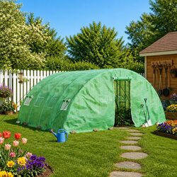 Practical 20m² Greenhouse for Your Home Garden