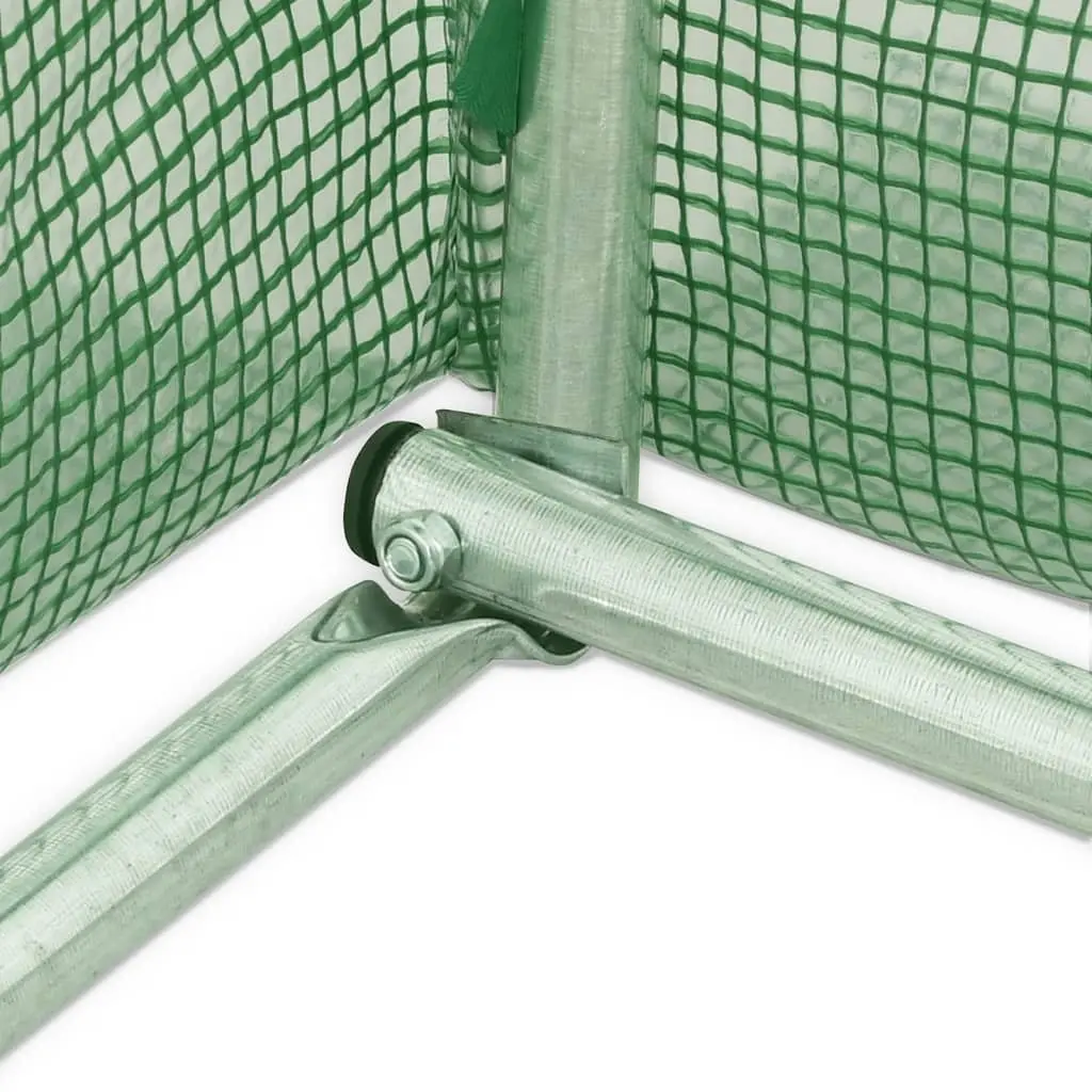 Greenhouse 20m² Steel Frame Green Garden Plant House 5x4x2.3m Roll-up Door