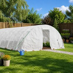 Practical 40 m² Greenhouse for Home Gardening