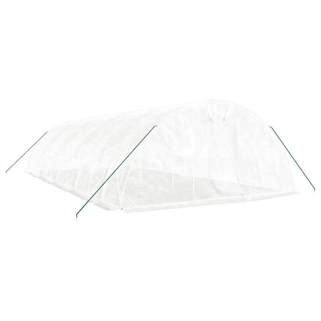 Greenhouse Steel Frame White 10m x 5m x 2.3m Garden Plant House Shelter
